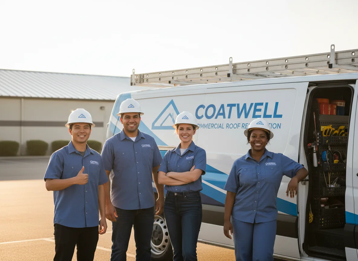 Commercial roof coating company in Shirley, AR